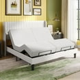 thumbnail image 2 of Amolife Basic Split King Size Ergonomic Adjustable Bed Frame Base with Motor 1.0, Independent Head & Foot Incline, Wireless Remote Control, Base Only, 2 of 10