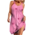 thumbnail image 2 of Ovzne Robes d'Été pour Femmes 2025 Robe de Plage Robes d'Été Imprimées pour Femmes Robes Amples Sans Manches à Col en V avec Poches Robes Imprimées pour Femmes en Liquidation, 2 of 5