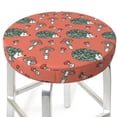 thumbnail image 3 of Lsque Hedgehog Mushroom Round Bar chair cushion covers Velvet Fabric Premium Comfort Protects from Scratches and Stains for 14-17 Inch Chair- 12 inch, 3 of 7