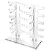 thumbnail image 3 of Lamoutor 2 Row Sunglasses Rack Holder Glasses Display Stand Transparent, 3 of 4