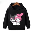 thumbnail image 5 of Sudadera con capucha de manga larga para niños de 2 a 13 años con estampado de dibujos animados de anime y Kawaii Kuromi de primavera y otoño, 5 of 5