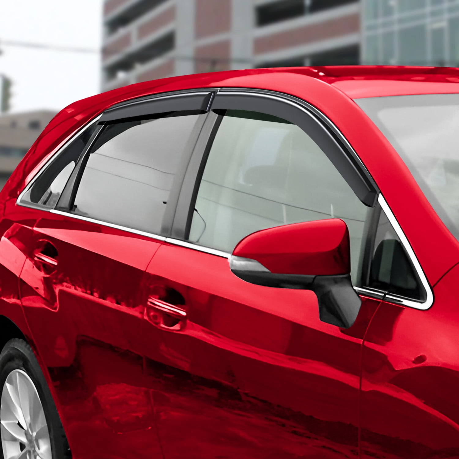 Voron Glass Tape-on Rain Guards for Toyota Venza 2009-2015, Window Deflectors, Vent Window Visors, 4 Pieces - 100321