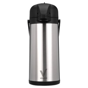 Vondior Thermal Airpot Beverage Urn, Silver, 102 oz