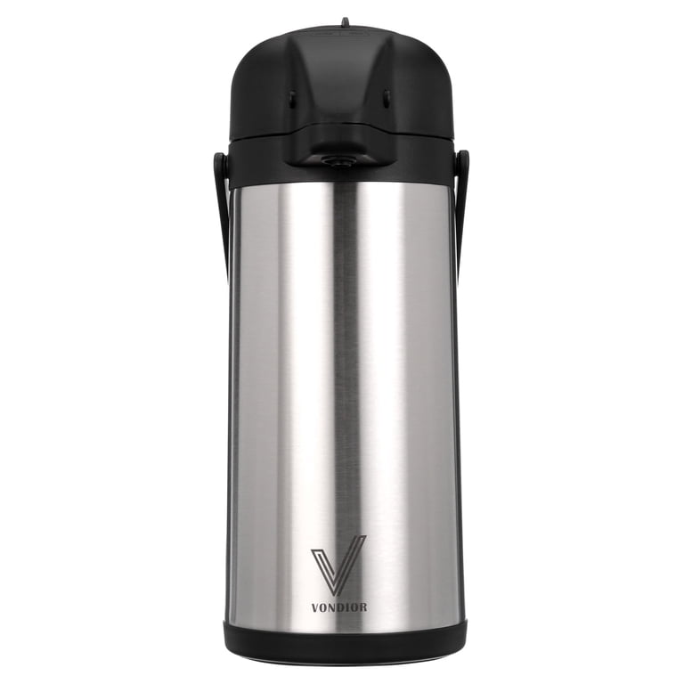 Vondior Thermal Airpot Beverage Urn, Silver, 102 oz photo 1