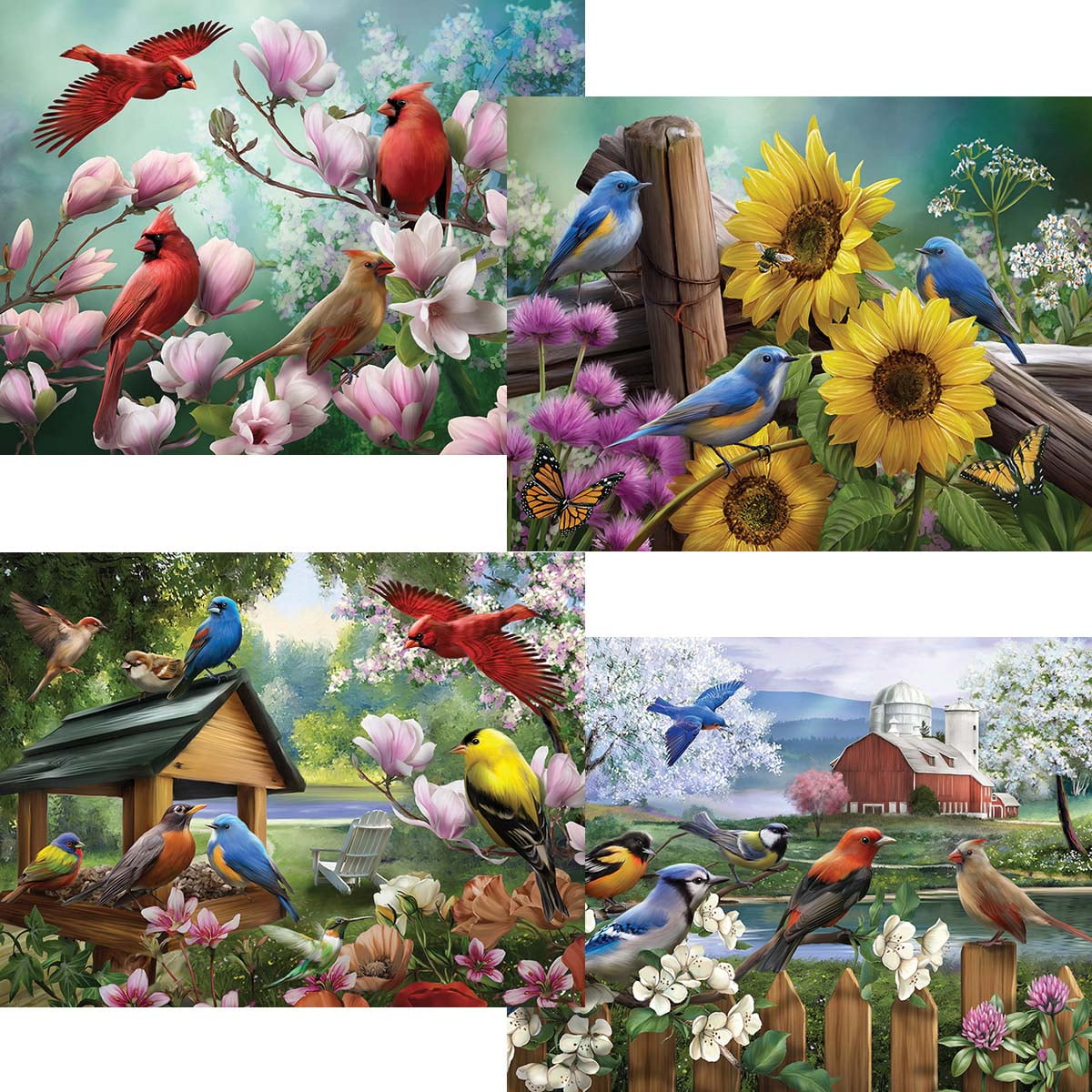 North American Song Birds Puzzle Set Jigsaw Puzzle - Walmart.com