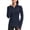 Navy Blue, variant on Workout Jackets for Women Athletic Running Gym Yoga Jacket Lightweight Full Zip Slim Fit Sports Tops Thumb Holes Pockets