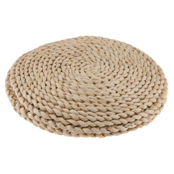 2x Tobogán Tejido en Paja Hecho a Mano. Alfombrilla de Cojín de Asiento de 30 Cm Zulema Cojín del asiento