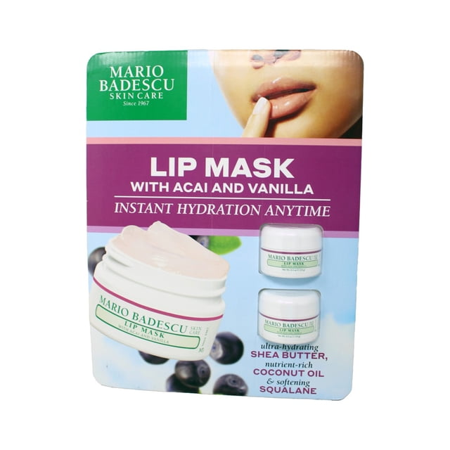 Mario Badescu Masque pour les Lèvres avec Açaï et Vanille Ensemble Duo