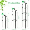 thumbnail image 3 of Urban Deco Garden Trellis for Potted Plants,Tower Obelisk Plant Support ,6 ft Tall Durable Tomato Cage Plant Stakes for Climbing Plants, Indoor & Outdoor Climbing Vines and Flowers Stands(2 pcs), 3 of 7