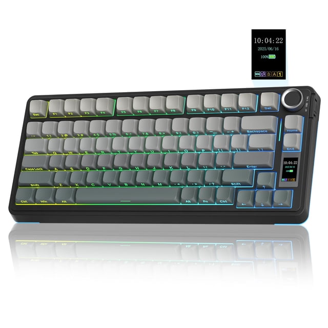 Teclado Mecánico Inalámbrico AULA S75 PRO 75% con Retroiluminación RGB