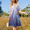 thumbnail image 2 of Lavender , Multiple Small Butterflies Colorful (36) 2025 Dress Evening Elegant And Chic Women for Outfits Beach Clothes Women Dress, 2 of 6