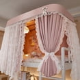thumbnail image 2 of Dorm Bunk Bed Canopy Curtain with Frame Bed Tent,Blackout and Mesh Curtain, Portable Sleeping Tents for Bedroom, 2 of 7