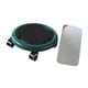 thumbnail image 3 of Rodillo de entrenamiento abdominal con discos deslizantes para ejercicios en casa. Verde, 3 of 8