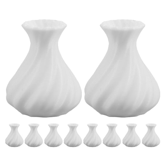 MRLESS 10pcs Mini Vases for Miniature House Decor for Dollhouse Furniture and Plant Decorations Tiny Vases for Flowers Tiny Floral Arrangements