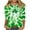 Green 1, variant on BLVB Womens 3/4 Sleeve St. Patrick's Day T-Shirts Shamrock Crew Neck Spring Graphic Tee Tops Casual Fashion Shirts