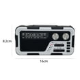 thumbnail image 3 of USB AM/FM Radios Manivela SOS Emergencia Wind-up Radio LED Linternas (Blanco), 3 of 7
