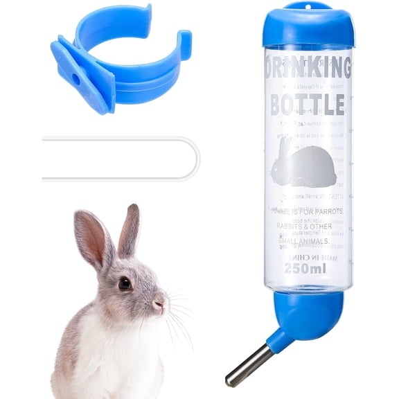 Small Animals Water Bottle, Bunny Water Bottle, Hamster Water Bottle, Guinea Pig Water Bottle, Suitable for Rabbits Chinchilla Hamsters Guinea Pigs Gerbils Groundhog Squirrels
