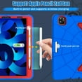 thumbnail image 5 of Case for iPad Air (4th, 5th Generation)/iPad Pro 11" (1st, 2nd, 3rd, 4th gen) Multiple Protection Shockproof Contrast Color Cover With Stand and Pen Holder, 5 of 10