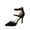 Black Nubuck, variant on Young-6 Women's Pointy Toe Ankle Strap Zipper Stiletto Pumps Shoes