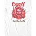 thumbnail image 3 of Chucky Child’s Play Time to Raise Some Hell Graphic Short Sleeve T-Shirt For Men (White, S-XXL), 3 of 4