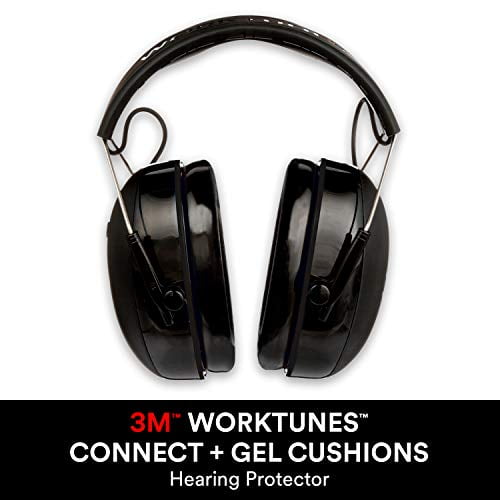 WorkTunes Connect + Gel Ear Cushions Hearing Protector with Bluetooth