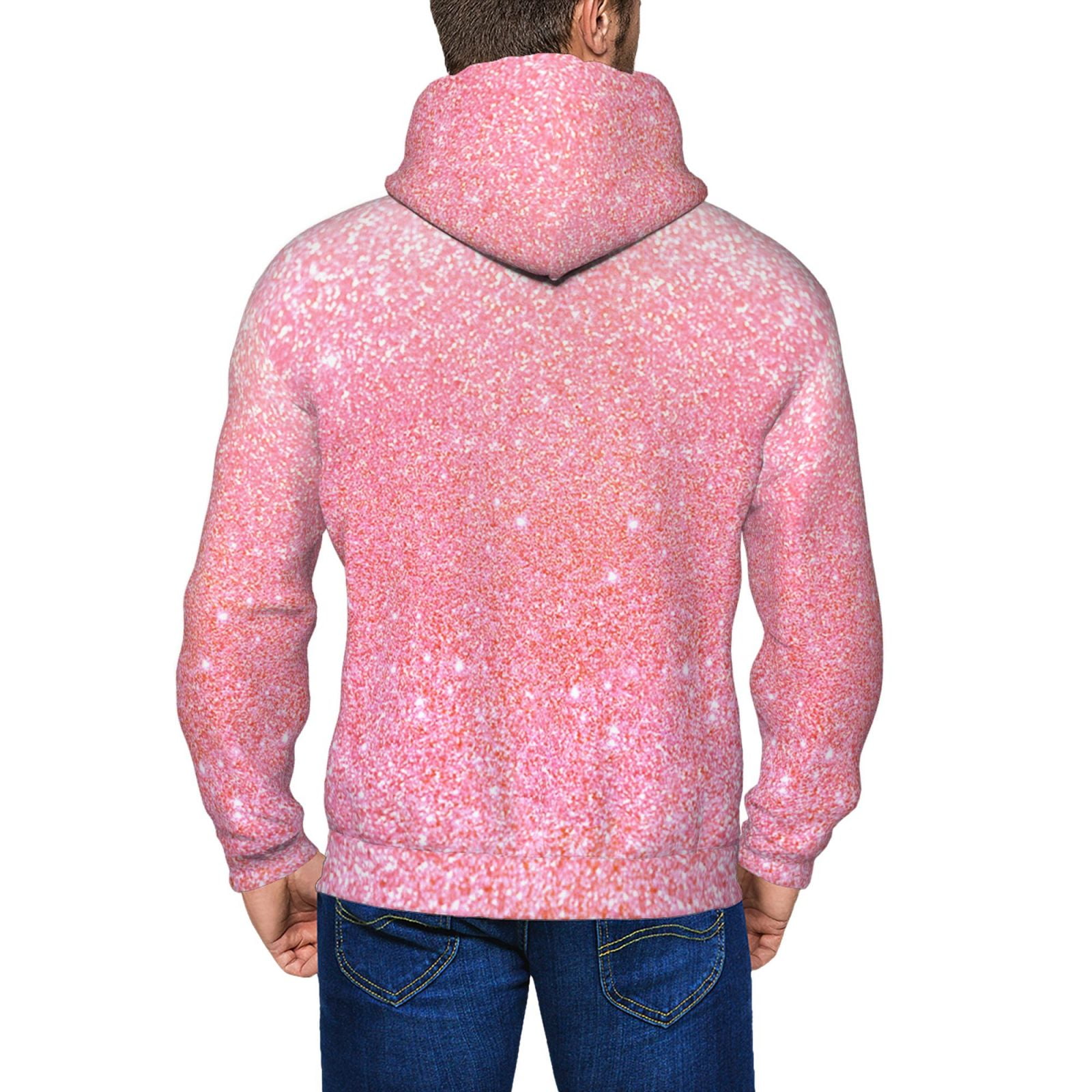 トップス 90 Logo Glitter Light Zip Hoodie Pink M pinksparklehoodie1.jpg?v=