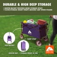 thumbnail image 3 of Ozark Trail Multi-Purpose Big Bucket Cart, Purple Wagon, 3 of 12