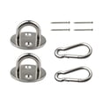 thumbnail image 2 of Pad Eye Plate Juego de Accesorios para Colgar Hamaca Soporte de Montaje en Pared con Tornillos Gancho de Soporte de Metal para Uso Doméstico Actividad 6cmx3cm BLESIY Ganchos para hamacas, 2 of 8