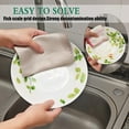 thumbnail image 3 of 5pcs Special Fish Scale Wipes Rag for Glass Cleaning Housework Cleaning Cloth, 3 of 6