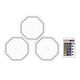 thumbnail image 1 of Lámpara De Panal Lámpara Luz de pared empalmable de iluminación ambiental LED RGB 3pcs para Bar Party (Octágono), 1 of 6