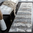 thumbnail image 3 of SAFAVIEH Mayflower Chase Abstract Area Rug, Blue/Ivory, 6'7" x 6'7" Square, 3 of 9