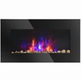 thumbnail image 1 of HOMCOM 1500W Electric Fireplace Heater, 28.5" in Wall Recessed, 7 Color Light Wall Mounted Heating, 1 of 10