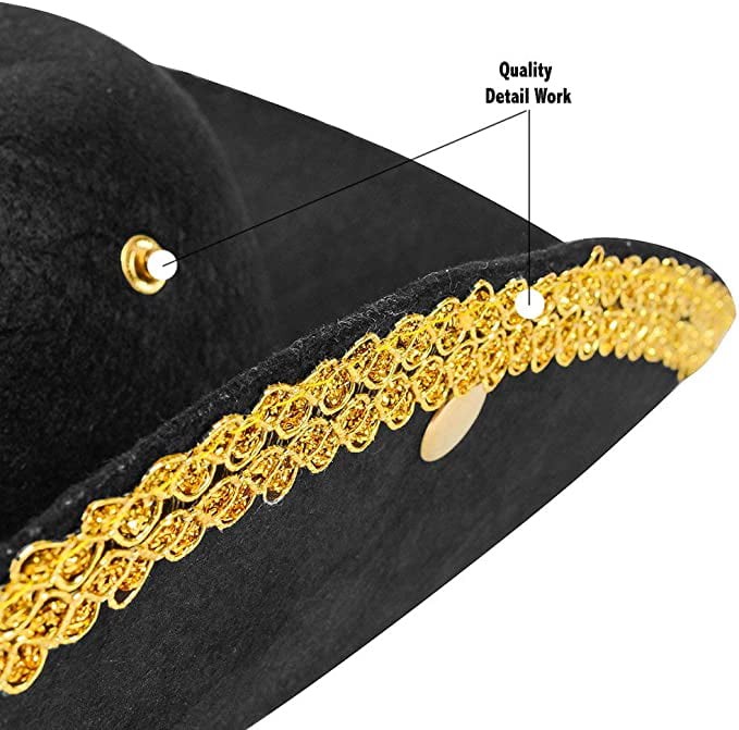 Revolutionary War Deluxe Colonial Tricorn Hat Funny Party Hats Colonial Style Tricorn Hat 