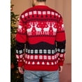 thumbnail image 5 of Ugly Christmas Sweater for Couples Y2k Sweaters Xmas Round Neck Knitted Long Sleeve Pullover Sweater, 5 of 6