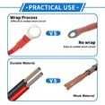 thumbnail image 2 of 1 Pcs Battery Inverter Cable 10 AWG Gauge 4.5FT 3/8" Lug Battery Cable Universal for Car Vehicle Boat RV Solar Tinned Copper Red, 2 of 7