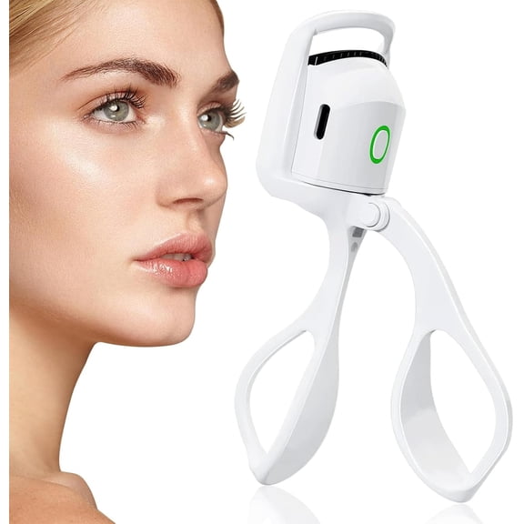 Heated Eyelash Curlers,USB Rechargeable Electric Eyelash Curler,2 Temperature Settings,Long-Lasting Heating Curling Device,Suitable for Families,Beauty Salons and Gift Giving
