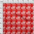 thumbnail image 2 of oneOone Cotton Jersey Red Fabric Merry Christmas Sewing Craft Projects Fabric Prints By Yard 58 Inch Wide, 2 of 4