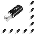 thumbnail image 3 of Advancent Adaptador USB tipo c para oficina en casa con equipo de conector accesorio de conexión estable convertidor de adaptación herramienta Cabeza recta/Negro 10Conjunto, 3 of 6