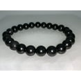 thumbnail image 2 of Shungite Crystal Bead Bracelet 8mm, Wholesale Genuine Shungite Stretch Gemstone Bracelet, Gift for Men & Women (1), 2 of 8