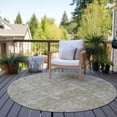 thumbnail image 5 of Addison Rugs Chantille Indoor/Outdoor Transitional Panel Beige Washable Round Rug, 8' x 8', 5 of 5