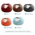 thumbnail image 2 of Bean Bag Funda para silla solamente (sin relleno) Funda lavable ultra suave para sillón de piel PV p Abanopi Aqua/152cm×76cm, 2 of 7
