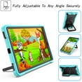 thumbnail image 3 of Kids Case for Samsung Galaxy Tab A 10.1 inch 2019 Tablet, Dteck 360 Degree Swivel Handle Grip Stand Heavy Duty Rugged Shockproof Case with Carrying Shoulder Strap for Samsung SM-T510/T515,Mint/Black, 3 of 9