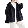 thumbnail image 2 of Chaquetas y abrigos casuales con capucha de manga larga CHAQUETA CON CAPUCHA Blusa para mujer, 2 of 4