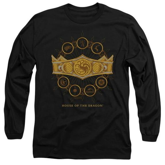 House of The Dragon, Crown Unisex Adult Long-Sleeve T Shirt