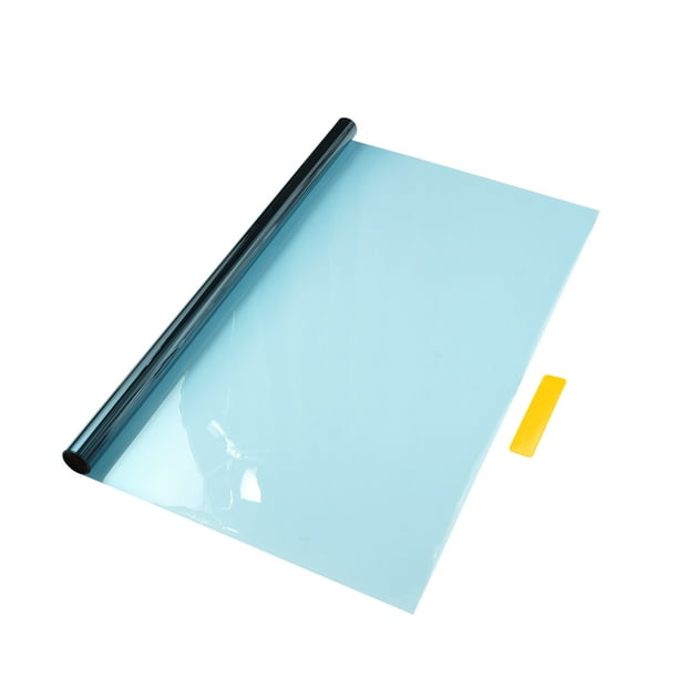 Película de tinte para ventanas de automóvil Universal Unique Bargains, película de privacidad Nano Cerámica PET 1 Pc 55% VLT Azul Oscuro 20 pies x 20 pulgadas
