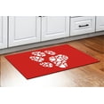 thumbnail image 3 of ThisWear Dog Mom Gifts Hearts Paw Print Outline Valentines Day 2 Pack Doormats PawPrint, 3 of 3