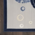 thumbnail image 4 of Nourison Aloha Turtle Coastal Flatweave High-Low Indoor Outdoor Area Rug Navy Blue 5'3" x 7'5", 4 of 10