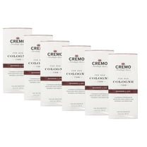6 Pack of Cremo Spray Cologne Bourbon and Oak 3.4 Ounce