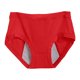 thumbnail image 2 of Gibobby Calzoncillos para mujer Ropa interior de mujer, pantalones menstruales, cintura media, pantalones sanitarios triangulares antifugas laterales de capas(Rojo,XL), 2 of 5