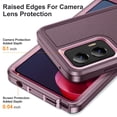 thumbnail image 4 of for Motorola Moto G Stylus 5G 2024 Phone Case, Hybrid Hard PC Back + Silicone EVA Shockproof Protective Dustproof Non-Slip Heavy Duty Rugged Phone Case Cover for Moto G Stylus 5G 2024, Purple+Pink, 4 of 8